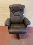 Julian Bowen Malmo Heat Massage Recliner (1 leg broken see image, no power adaptor)