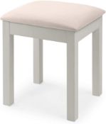 Julian Bowen Maine Dressing Stool, Dove Grey RRP £80