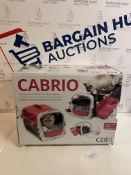Catit Cabrio Cat Carrier, Cherry Red