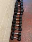 Free Weights Dumbell Set (pairs of 5, 7, 10, 15, 25 and 32 kg )