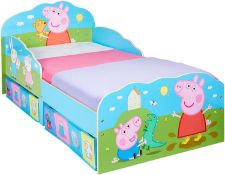 HelloHome Peppa Pig Toddler Bed with Underbed Storage