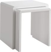 House & Homestyle Set of 2 Side, High Low Nesting Cube Inspired End Tables