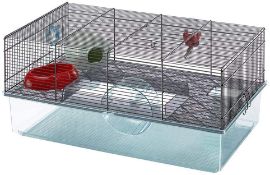 Ferplast Favola Small Rodents and Hamsters Cage, Black, 60 x 36.5 x 30 cm RRP £60