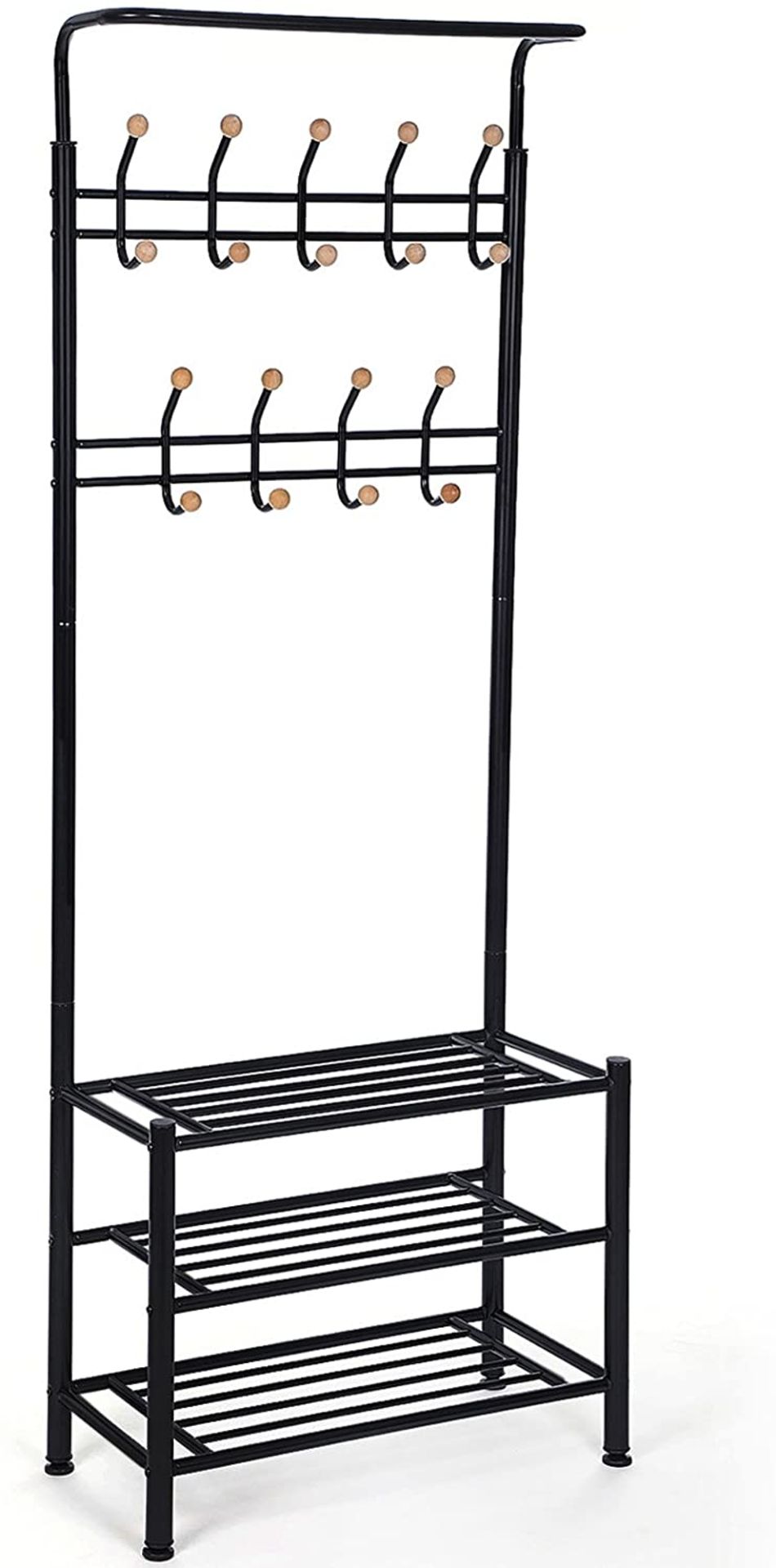 SONGMICS Coat Stand with Shoe Racks