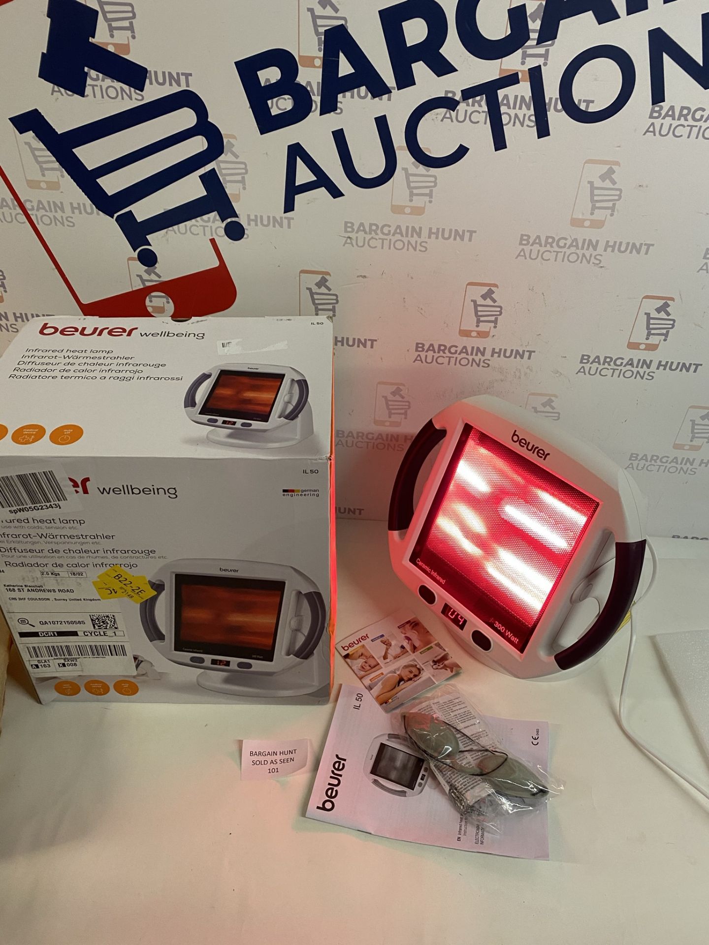 Beurer IL50 Infrared Heat Lamp - Soothing Heat for Colds and Muscle Tension RRP £80 - Image 2 of 2