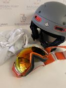 Trooper Ski Helmet and Goggles