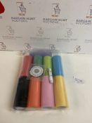 Uotyle 9 Colours Tulle Rolls 6 Inch x 25 Yards Tulle Fabric Roll Spool with Body Measuring Ruler