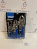 Draper 3 Piece Self Grip Pliers