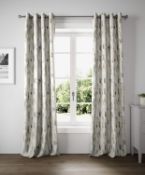 Cotton Watercolour Eyelet Curtains RRP £69