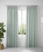 Cotton Fern Pencil Pleat Blackout Curtains