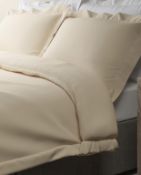 Egyptian Cotton 400 Thread Count Percale Duvet Cover, Super King RRP £89