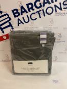 Blackout & Thermal Lined Plain Cotton Pencil Pleat Curtains RRP £99