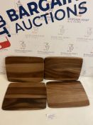 Set of 4 Wood Placemats