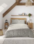 Easycare Cotton Blend Geometric Bedding Set, King Size