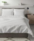 Easycare Cotton Blend Elena Geometric Bedding Set, Double