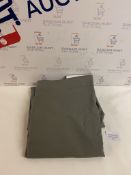 Blackout Plain Cotton Pencil Pleat Curtains (has small pen mark, see image) RRP £99