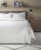 Cotton Percale Valance Sheet, Double