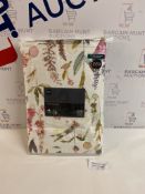 Pure Cotton Sateen Watercolour Floral Print Bedding Set, King Size RRP £69
