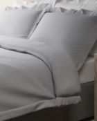 Egyptian Cotton 400 Thread Count Percale Duvet Cover, Double RRP £69