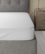 Egyptian Cotton 400 Thread Count Sateen Fitted Sheet, Double RRP £35