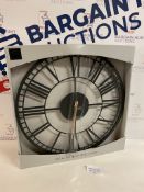 Metal Skeleton Wall Clock RRP £35