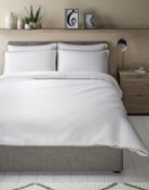 Cotton Rich Pom-Pom Trim Bedding Set, Super King RRP £59