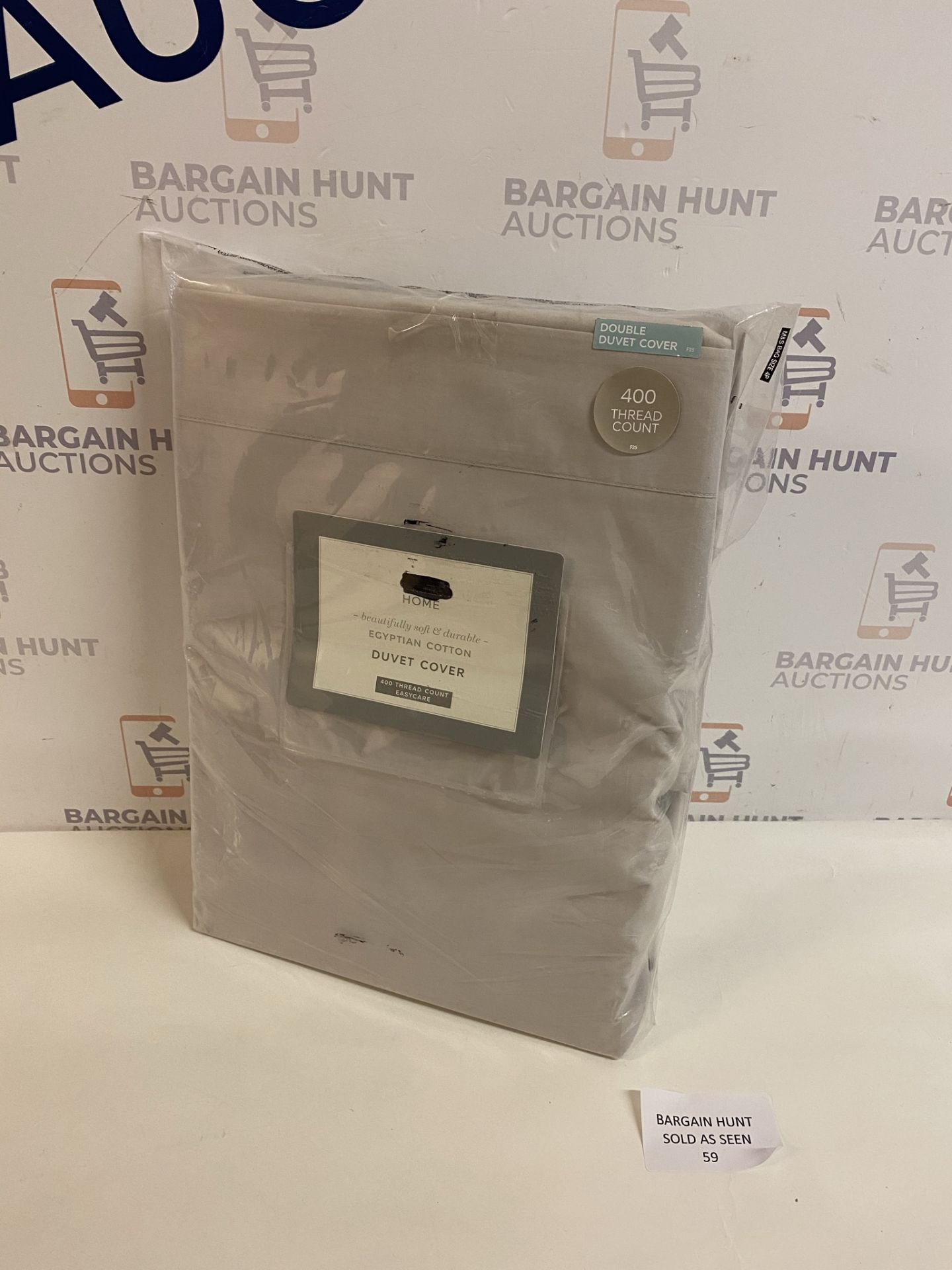 Egyptian Cotton 400 Thread Count Percale Duvet Cover, Double RRP £69 - Image 2 of 2