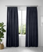 Lined Velvet Pencil Pleat Curtains RRP £89