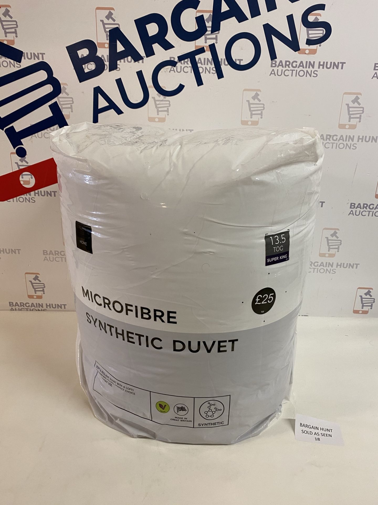 Microfibre Synthetic 13.5 Tog Duvet, Super King