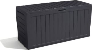 Keter 247661 Marvel+ 270L Garden Storage Box - Graphite Grey RRP £70