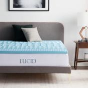 LUCID 5 Centimeter 5 Zone Gel Memory Foam Mattress Topper, 90 x 190 cm RRP £175