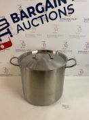 AmazonCommercial 18.9 l Stainless Steel Aluminium-Clad Stock Pot with Cover