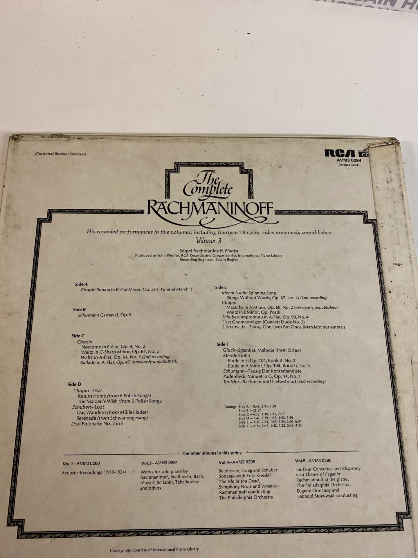 The Complete Rachmaninoff Vinyl - Image 2 of 2