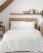 Egyptian Cotton 230 Thread Count Duvet Cover, King Size (small rip, see image) RRP £49.50