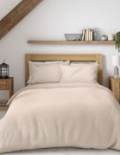 Pure Brushed Cotton Jersey Bedding Set, Double