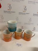 Set of 4 Mugs RRP £5 Each