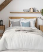 Luxury Egyptian Cotton 400 Thread Count Percale Duvet Cover, Double RRP £69