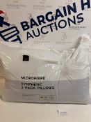 Microfibre Synthetic 2 Pack Pillows