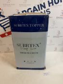 Subrtex 2" Mattress Topper Gel Memory Foam with Bamboo Cover 90x190x5cm RRP £80