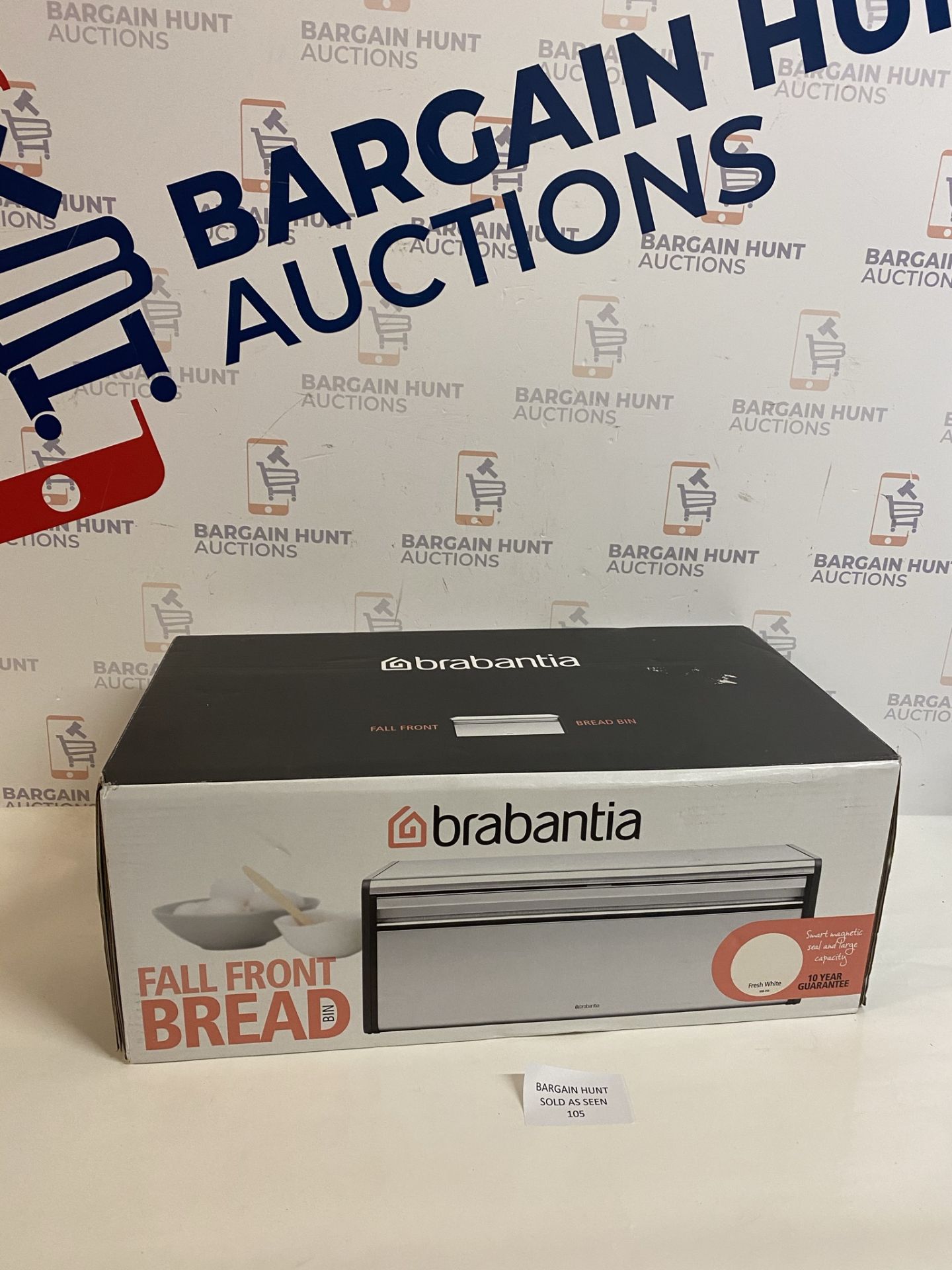 Brabantia Rectangular Fall Front Bread Bin RRP £40