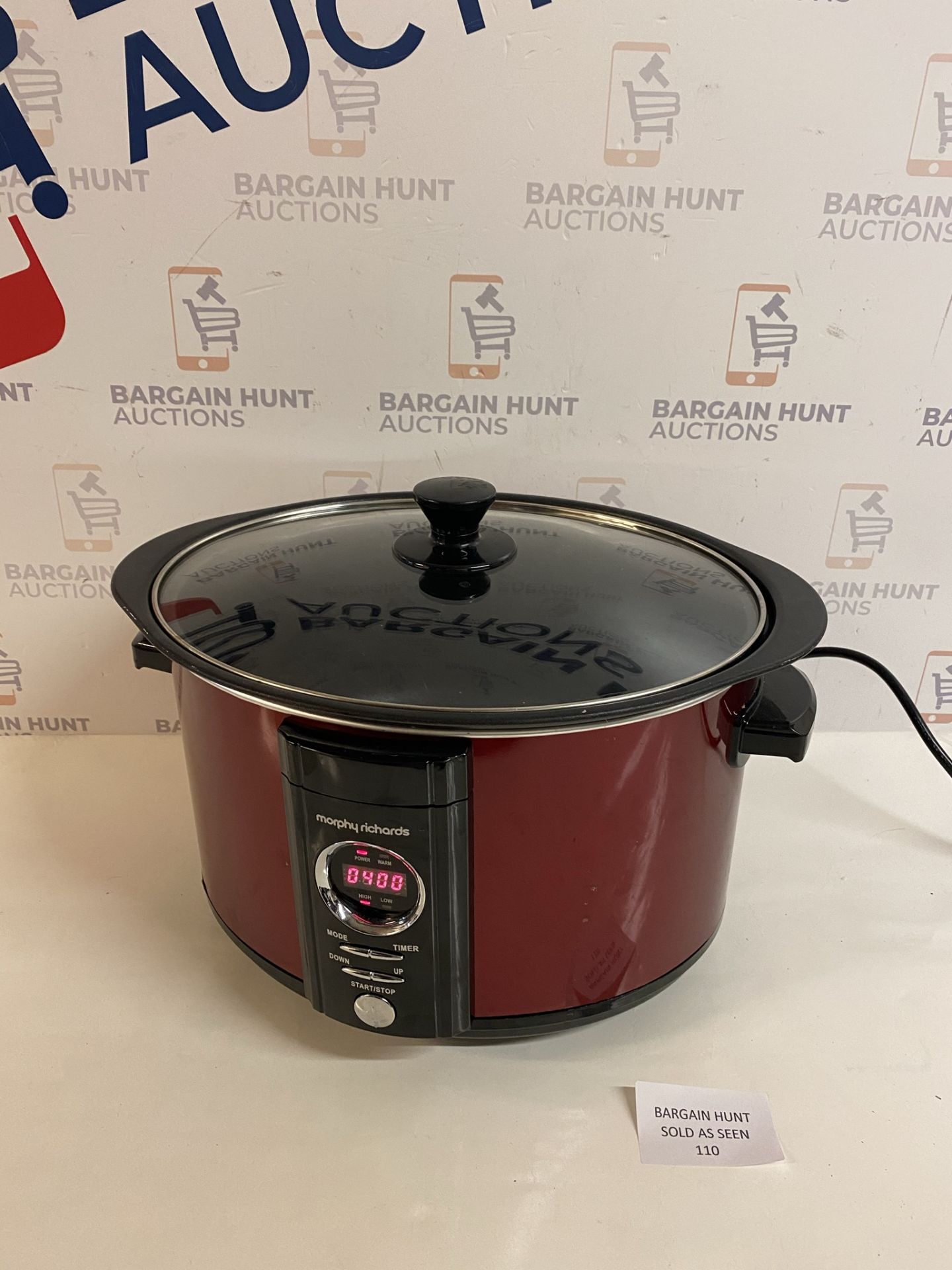 Morphy Richards Sear and Stew Digital Slow Cooker 6.5L 461012 Red RRP £65
