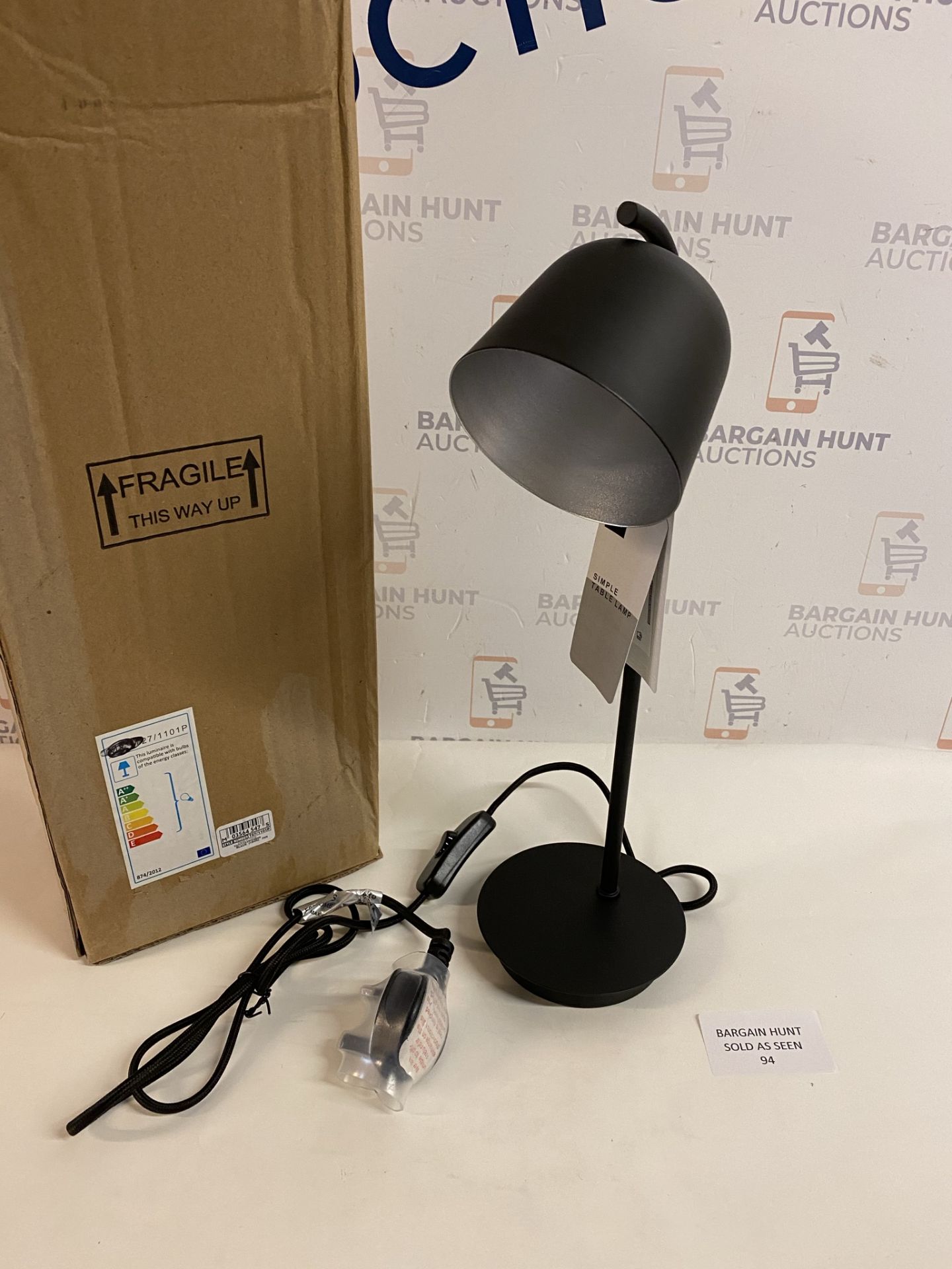 Simple Black Table Lamp