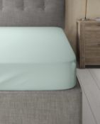 Egyptian Cotton 400 Thread Count Sateen Fitted Sheet, Super King RRP £45
