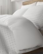 Pure Cotton Spotty Textured Bedding Set, Double RRP £49.50