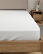 Egyptian Cotton 400 Thread Count Percale Deep Fitted Sheet, Super King RRP £49.50