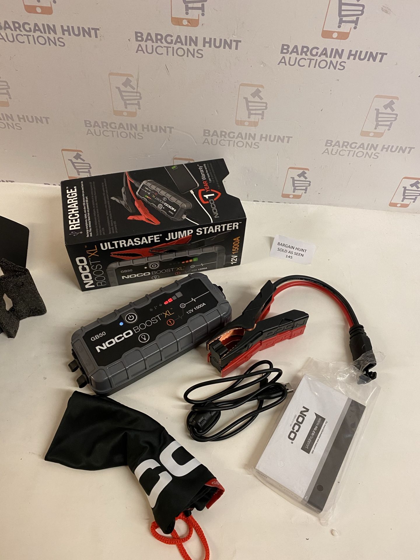 NOCO Boost XL GB50 1500 Amp 12Volt UltraSafe Portable Jump Starter RRP £145