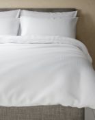 Pure Cotton Waffle Textured Bedding Set, King Size RRP £69