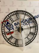 Metal Skeleton Wall Clock, Large RRP £89