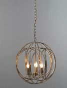 Spherical Pendant Light, Antique Brass RRP £149