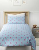 Cotton Mix Percy Pig Bedding Set, Single